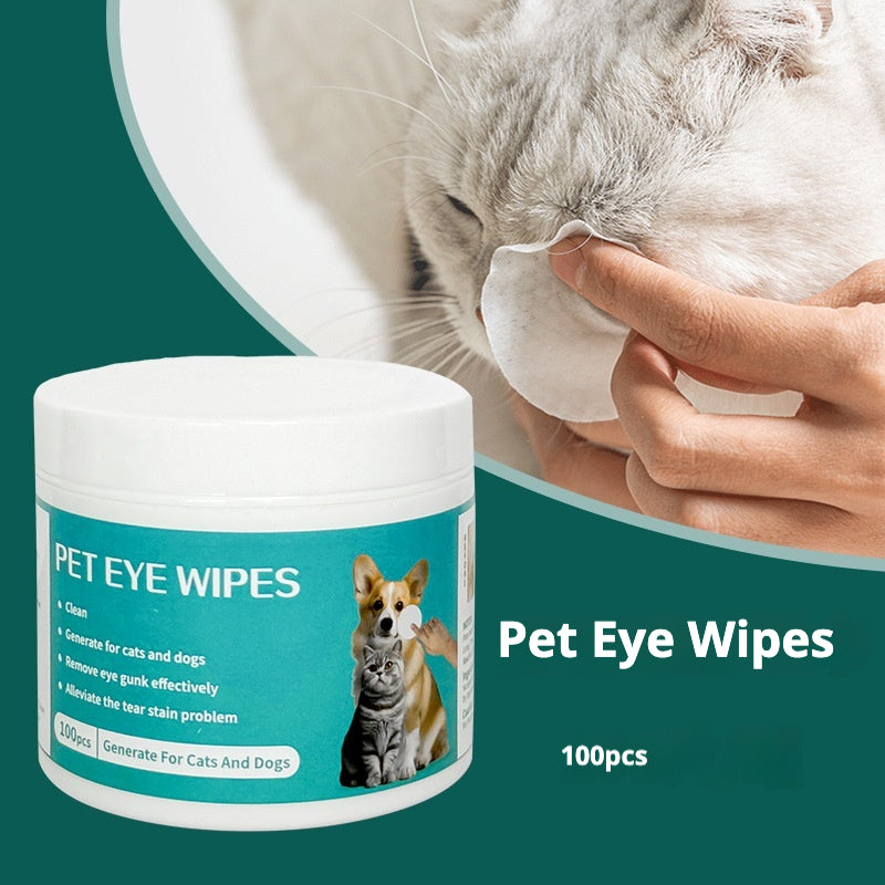 PET Eye Cleaning Wipes for Dogs & Cats 100pcs