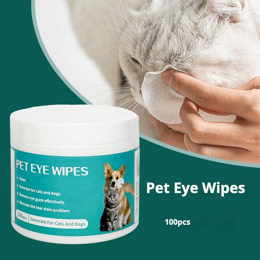 PET Eye Cleaning Wipes for Dogs & Cats 100pcs