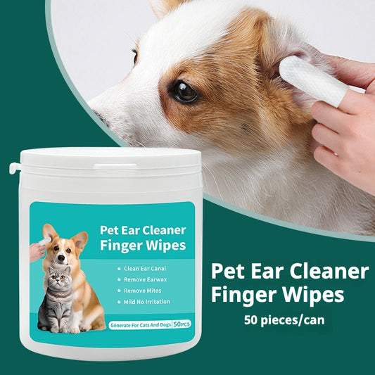 PET Ear Cleaning Wipes for Dogs & Cats 50pcs